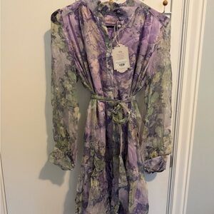 Ivy City Co Eleanor Purple Floral Dress